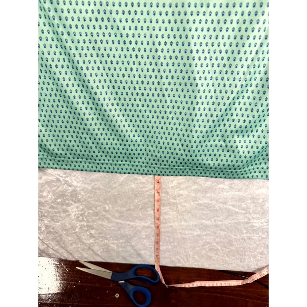 Greg Norman Mens L G Performance Fabric Polo Shirt Mint Green Diamond Print - Picture 5 of 9